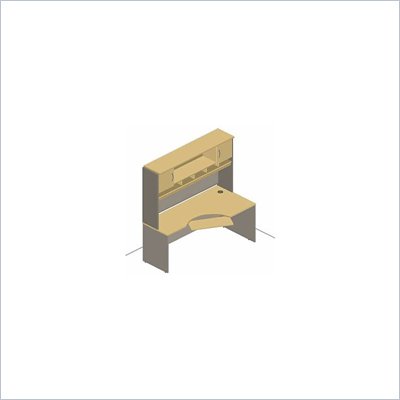 Bush Series C Light Oak Right C-Module Desk
