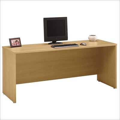 Bush Series C 72 " Wood Credenza in Light Oak