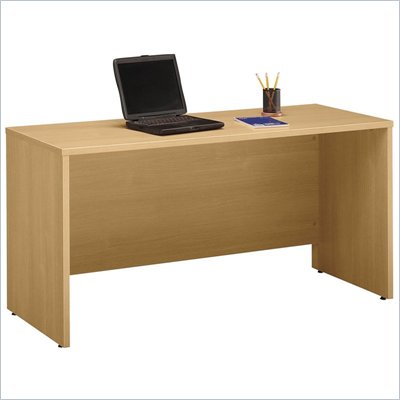 Bush 60" Series C Wood Credenza Desk in Light Oak