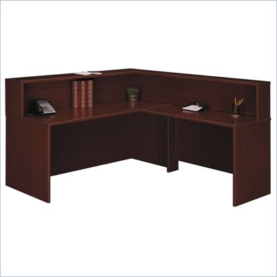 Bush Mahogany Corsa Series Reception Desk