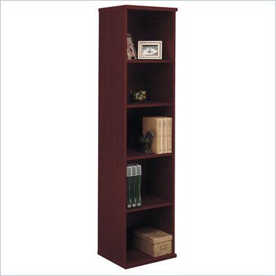Bush Mahogany Series C Open Single Bookcase