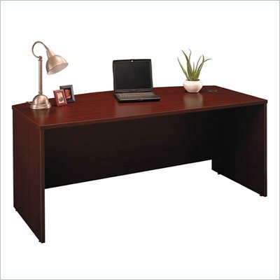 Bush Series C 71" Bow Front Desk in Mahogany