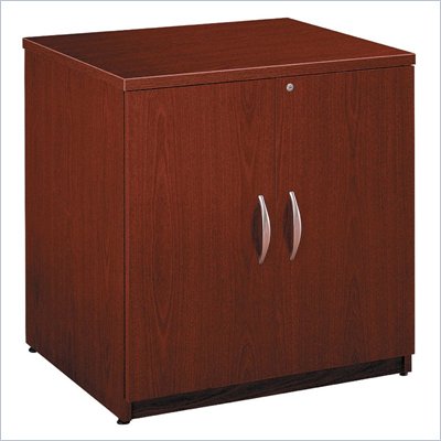 Bush Series C Wood Storage Cabinet in Mahogany
