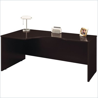 Bush Series C Wood Left Corner Module in Mocha Cherry
