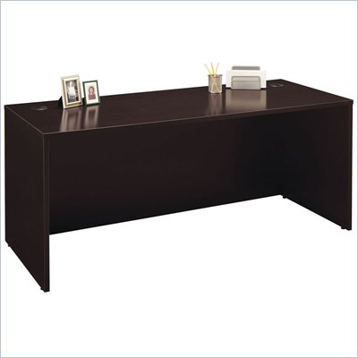 Bush  72 Series C Wood Desk in Mocha Cherry