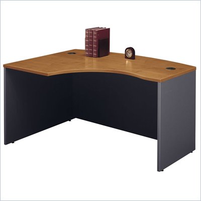 Bush Series C Bow Front Desk in Natural Cherry