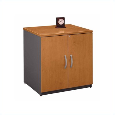Bush Series C Wood Storage Cabinet in Natural Cherry