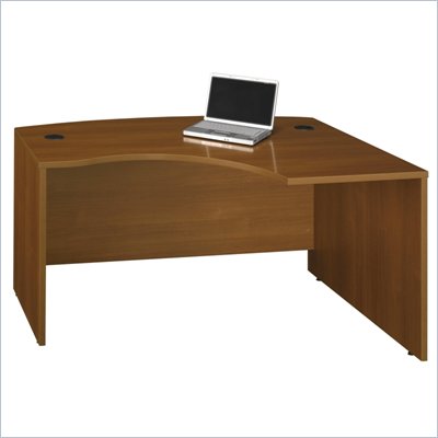 Bush Series C 60"W x 43"D RH L-Bow Desk Shell in Warm Oak