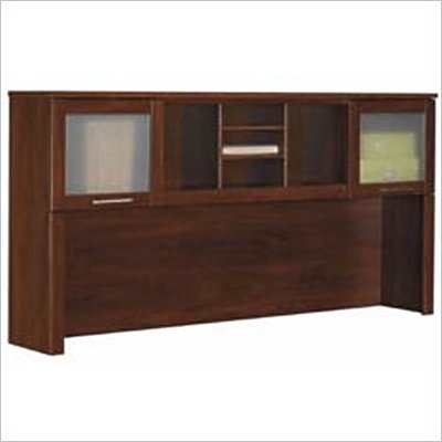 Discount Kitchen Hutches on Bush Furniture Somerset Hutch For 70 Inch L Desk In Hansen Cherry