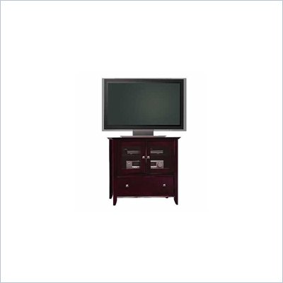 Bush Sonoma Tall TV Stand in Mocha Cherry