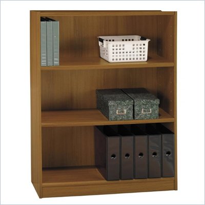 Bush Universal 48"H 3 Shelf Wood Bookcase in Royal Oak