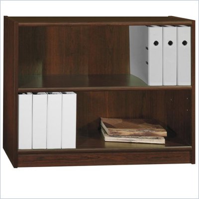 Bush Universal 30"H 2 Shelf Wood Bookcase in Vogue Cherry