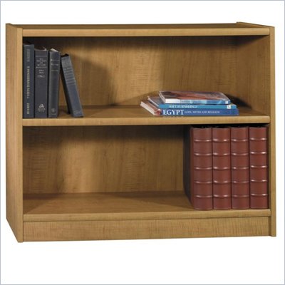 Bush Universal 30"H 2 Shelf Wood Bookcase in Snow Maple