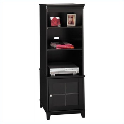 Bush Furniture Weston Audio Tower in Black