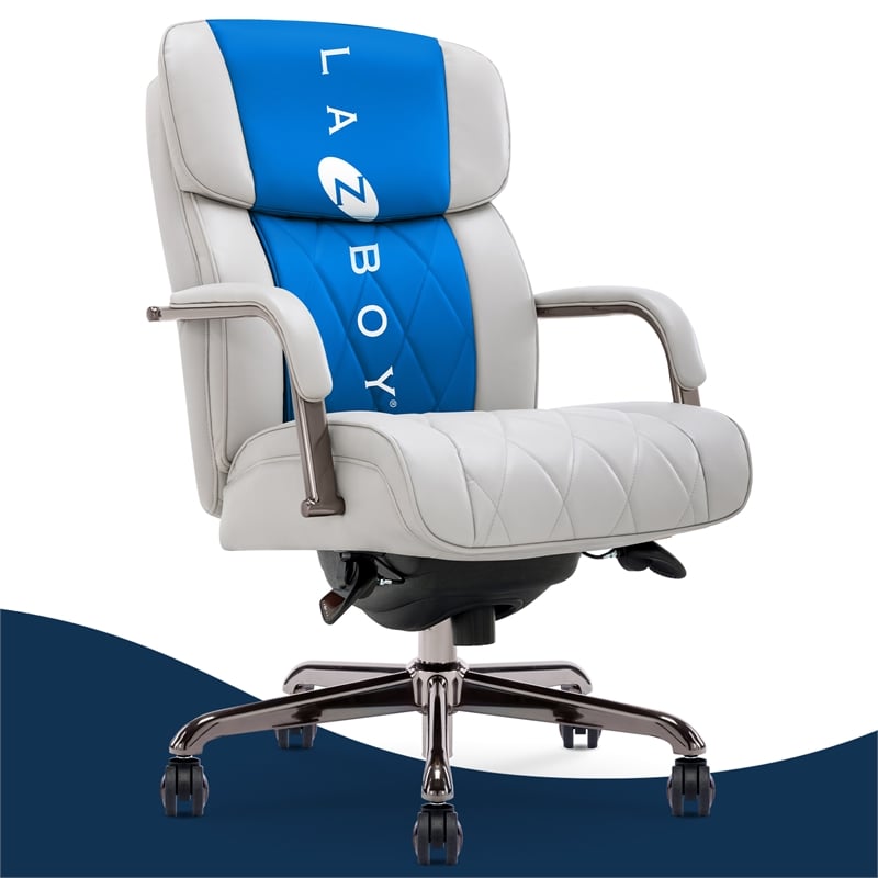 SFY✩.*˚ La-Z-Boy Symphony Executive Office Chair Bonded Leather Gray