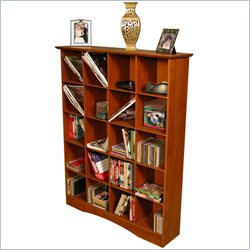 Venture Horizon Bookcase Media Cubbies Available in Multiple Finishes
