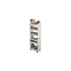 Venture Horizon White Thin-Man Pantry Cabinet