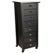 ADD TO YOUR SET: Venture Horizon 8 Drawer Mobile Wood Filing Cabinet in Black Finish