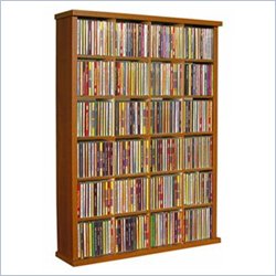 Venture Horizon 24-Slot Cubbie CD  DVD Wall Rack Media Storage, Available in Multiple Finishes