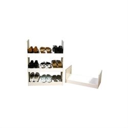 Venture Horizon Stackable Closet Organizer Shoe Rack