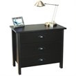 ADD TO YOUR SET: Venture Horizon Nouvelle 3 Drawer Chest in Black Finish