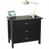 Venture Horizon Nouvelle 3 Drawer Chest in Black Finish