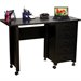 Spartak Mobile Computer Desk in Black