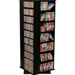 Venture Horizon Large CD/DVD Revolving Media Tower, Available in Multiple Finishes-Cherry