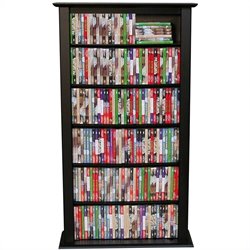 Venture Horizon Single 50-Inch CD DVD Wall Rack Media Storage, Available in Multiple Finishes