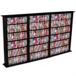 Venture Horizon Triple 50-Inch CD DVD Wall Rack Media Storage in Black Finish