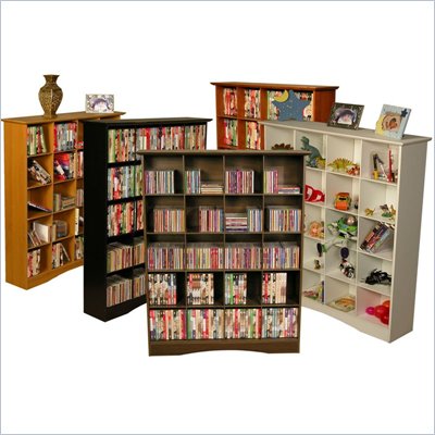Venture Horizon Bookcase Media Cubbies Available in Multiple Finishes