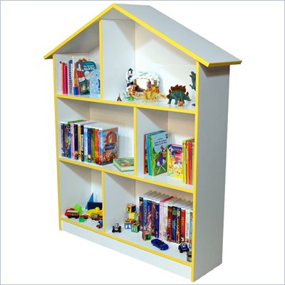 Venture Horizon Kids Dollhouse Bookcase in White