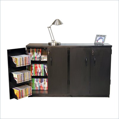 Venture Horizon Basic Double Wide CD/DVD Media Storage Cabinet