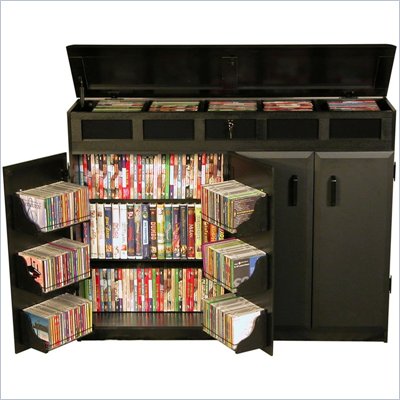 Venture Horizon Top Load CD DVD Media Storage Cabinet