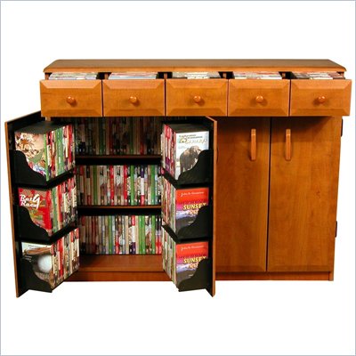 Venture Horizon CD DVD Media Storage Cabinet With Drawers