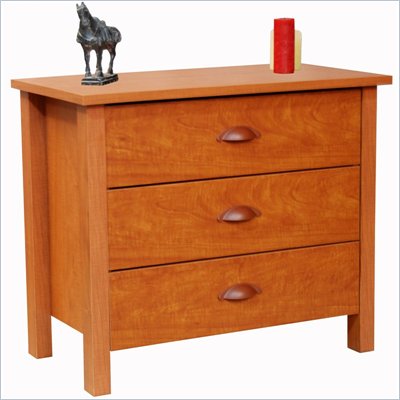 Venture Horizon Nouvelle 3 Drawer Chest in Cherry Finish
