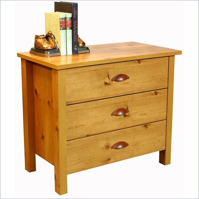 Venture Horizon Nouvelle 3 Drawer Chest in Pine Finish