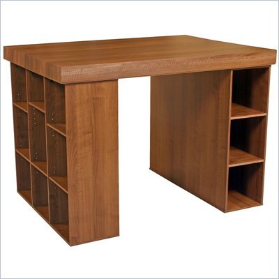 Venture Horizon Project Center with Bookcase & Shelving Cabinet