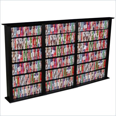 Venture Horizon Triple 50-Inch CD DVD Wall Rack Media Storage