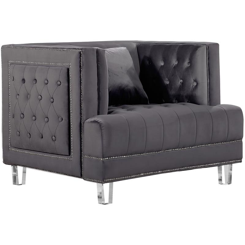 Meridian Furniture Lucas Velvet Chair Meridian Furniture Lucas Velvet Chair