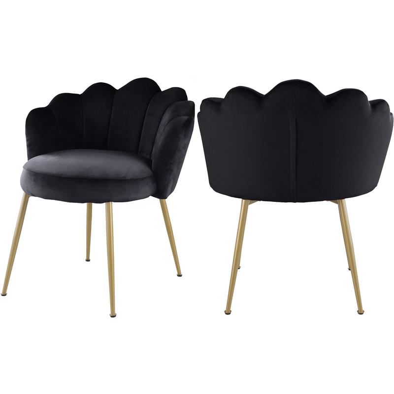 Meridian Furniture Claire Velvet Accent Chair / Dining Chair-Set of 2 Meridian Furniture Claire Velvet Accent Chair / Dining Chair-Set of 2