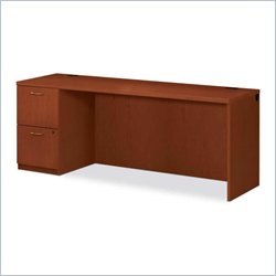 HON Park Avenue Left Pedestal Wood Credenza in Henna Cherry Furniture Office Desks Computer Desks HON 226551
