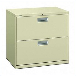 HON 600 Series 30" 2 Drawer Lateral Metal Filing File Cabinet