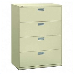 HON 600 Series 42" W 4 Drawer Lateral Metal Filing Cabinet