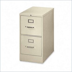 HON 530 Series 2 Drawer Vertical Letter Metal Filing Cabinet