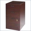 HON 10500 Series 3 Drawer Mobile Vertical Wood Filing Cabinet in Mahogany