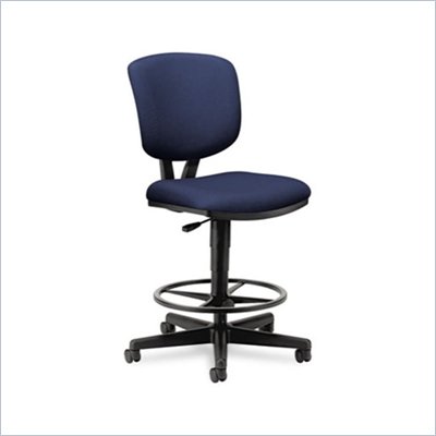 HON Volt Adjustable Height Stool in Navy Blue