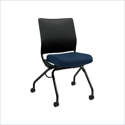HON Perpetual Armless Nesting Chair in Navy Blue
