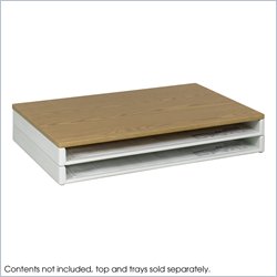 Safco Optional Oak Top for Giant Stack File Tray (39 Wide)