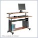 Safco MÜV Extra Wide Metal / Wood Workstation in Cherry